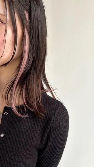 セミロング カラー ナチュラルカラー 児玉優香のヘアスタイル