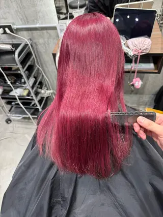 ロング カラー ホワイトブロンド RIKUTOのヘアスタイル