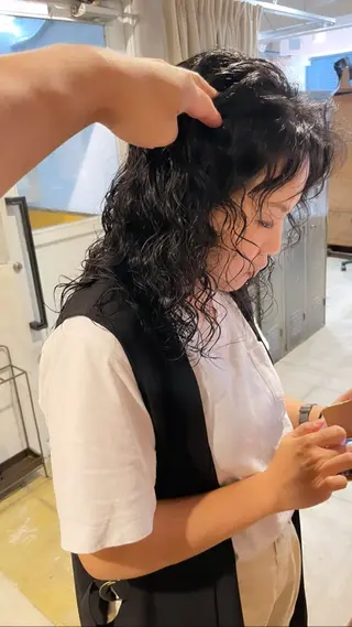 ミディアム 小林 和正のヘアスタイル