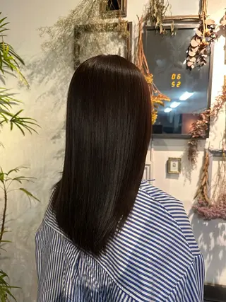 ロング パーマ 💜推しインナー カラー/菊池柊真💜のヘアスタイル