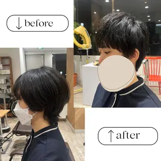 ショート 小顔似合わせカット/ レイヤー/maiのヘアスタイル