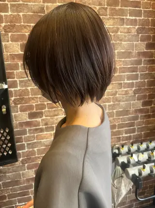 ショート カラー パーマ ヘアアレンジ メンズ キッズ ネイル マツエク・マツパ アイブロウ 久木原 ゆりのヘアスタイル