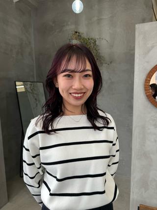 ミディアム カラー MAEUL miyuのヘアスタイル