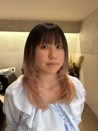 ロング アレンジ/縮毛矯正 FACE。ゆのんのヘアスタイル