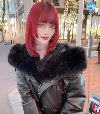 ミディアム カラー unopulir 景山　凌のヘアスタイル