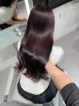ロング 透明感巻ける縮毛矯正 可愛いStyle杏琉のヘアスタイル