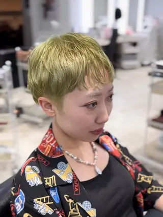 ショート カラー 髙木 利央のヘアスタイル