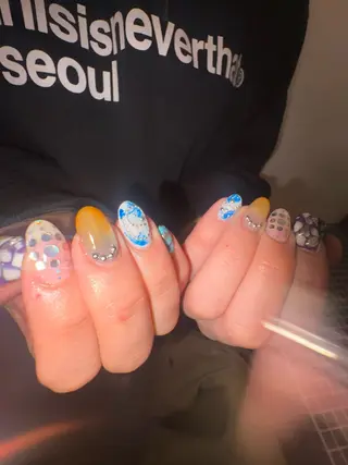 メンズ ネイル akari✨千葉駅 デザイン、メンズ🪐のネイルデザイン