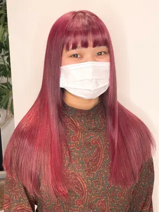 ロング カラーリスト／アイ リスト／牛込萌香🫧のヘアスタイル