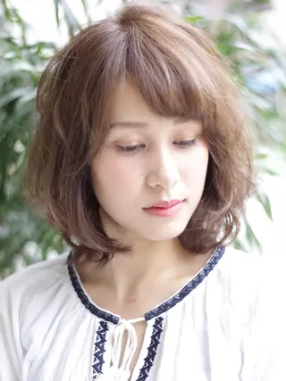 ミディアム メンズカットパーマ 似合わせカット 小林のヘアスタイル