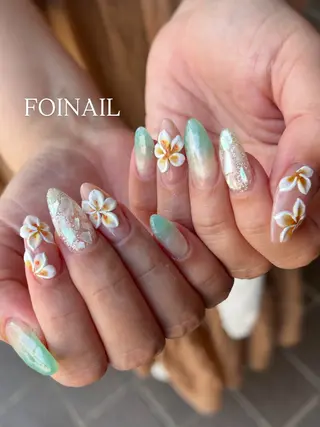 ネイル FOINAIL 🎀長さだし🎀のネイルデザイン