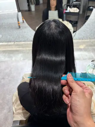 ロング カラー 城 慎太郎のヘアスタイル