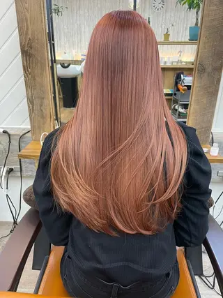 セミロング カラー パーマ ヘアアレンジ newi grande 横浜店のヘアスタイル