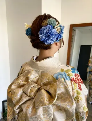 ヘアアレンジ まつ あみのヘアスタイル