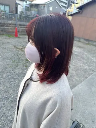 ミディアム カラー 近鉄奈良ショートヘア 清水力也のヘアスタイル