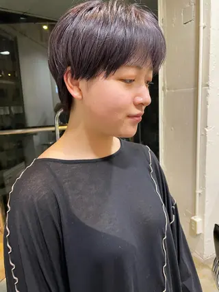 ショート カラー レイヤー／パーマ TAKUYAのヘアスタイル