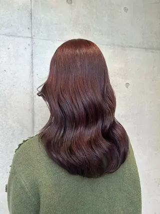 セミロング カラー ヘアアレンジ ボブ艶モテカラー🫧 カリンのヘアスタイル