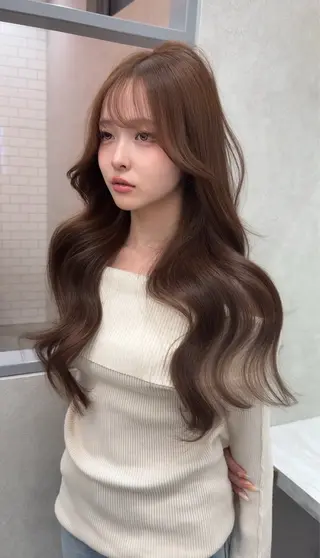 ロング カラー レイヤーダブルカラー KYONのヘアスタイル