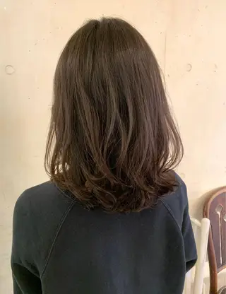 ミディアム パーマ 髪質改善 縮毛矯正/ レイヤー/銀座/本木のヘアスタイル