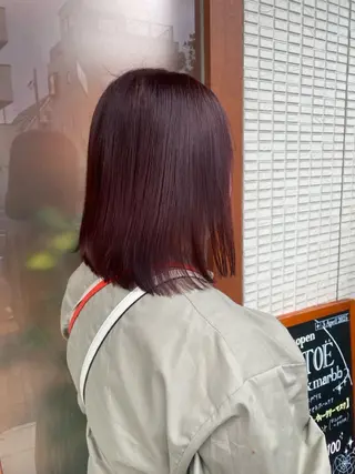 ミディアム 褒められブリーチ💗 透明感カラー/Saeのヘアスタイル