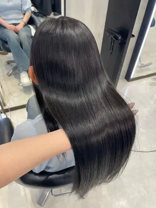 ロング カラー 艶カラー♡クール トレンドヘア♡アユミのヘアスタイル