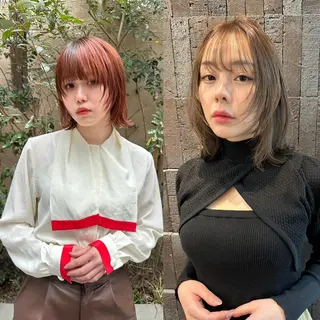 ショート カラー ♡レイヤーカット れお♡のヘアスタイル