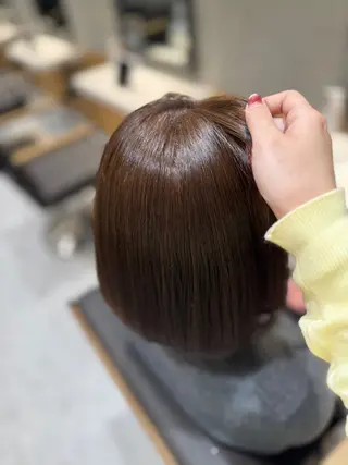 ショート カラー ヘアセット/レイヤー 赤み消し/はるかのヘアスタイル