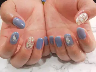 ネイル はばすみれ🎀ﾈｲﾙ 光ﾌｪｲｼｬﾙ ﾍｱのネイルデザイン
