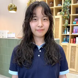 セミロング 艶ブリーチカラー✨ ボブレイヤーSakiのヘアスタイル