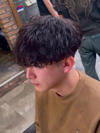 ショート カラー パーマ 【メンズサロン】 ANNEXのヘアスタイル
