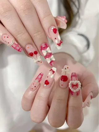 ネイル もも.✧ 【日月譚】のネイルデザイン