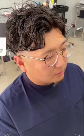 ショート パーマ メンズ メンズ専門サロン wokeのヘアスタイル