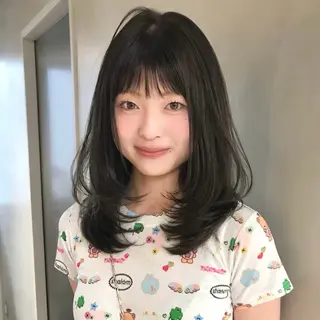 ミディアム fev ririのヘアスタイル