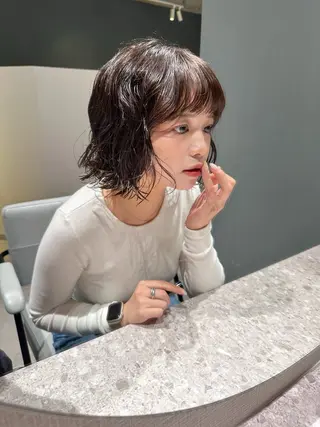 パーマ misuzu/名古屋 /酸性ストレート🎀のヘアスタイル