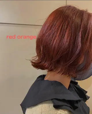 ミディアム カラー 赤み消しカラー/透 明感カラー/有吉優香のヘアスタイル