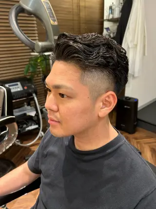ショート メンズ専門CANEL かずまのヘアスタイル