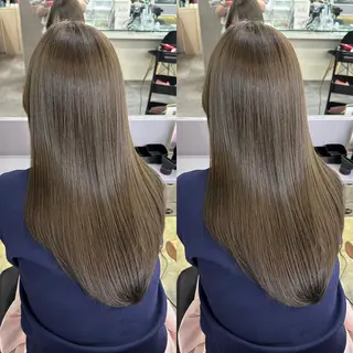 ロング カラー 髪質改善🩵縮毛矯正 代々木/木下のヘアスタイル
