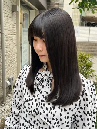 ロング なかのももか/レイヤ ー/髪質改善カラーのヘアスタイル