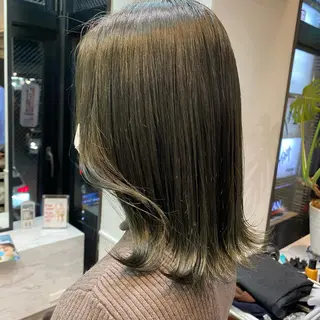 ミディアム カラー ヘアアレンジ MOE /Zina横浜2ndのヘアスタイル