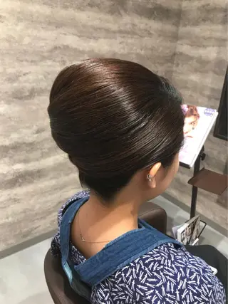 ミディアム ヘアアレンジ Blanco Color&Careのヘアスタイル