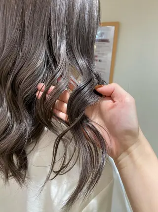 ミディアム カラー ヘアアレンジ ボブ /ニュアンス/ satomi🧸💖のヘアスタイル