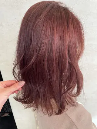 ミディアム カラー YUI𓍯エクステ /ニュアンスカラーのヘアスタイル