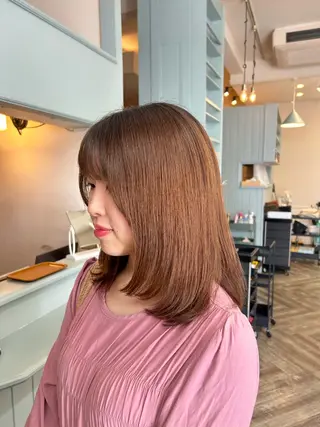 ミディアム sena 𝜗𝜚のヘアスタイル