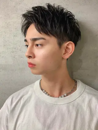 ショート カラー パーマ ヘアアレンジ メンズ メンズ特化酒井翔太 /メンズカット/名駅のヘアスタイル