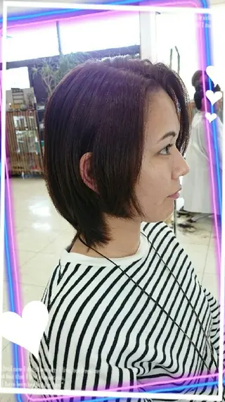 ショート カラー キンジョウ エナミのヘアスタイル