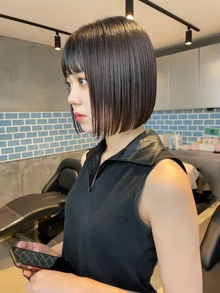 ショート 👑ボブはお任せ ミヤノ👑のヘアスタイル