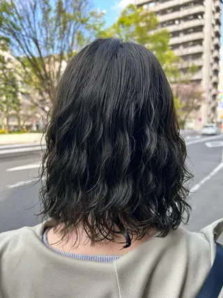 ミディアム 髪質改善/艶カラー ⚡️コメス/錦糸町のヘアスタイル