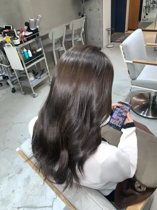ロング 似合わせレイヤー ‪ෆ‪.*艶髪補修のヘアスタイル