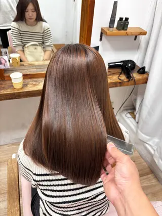 セミロング パーマ ヘアアレンジ 似合わせ×店長 🍊Raimu🍊のヘアスタイル
