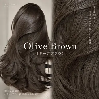 ロング 韓国センターパート /レイヤー/藍のヘアスタイル